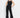 Satin Trim Solid Boot Cut Black Jumpsuit - Delan