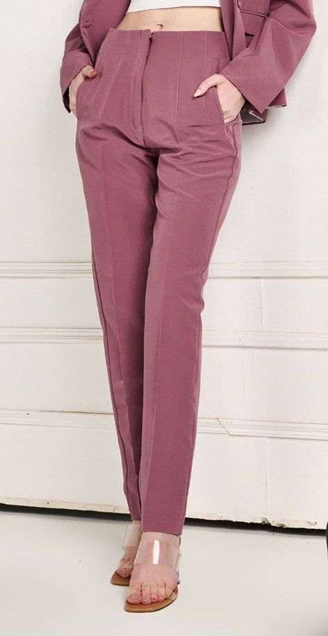 High Waist Pleated Trouser