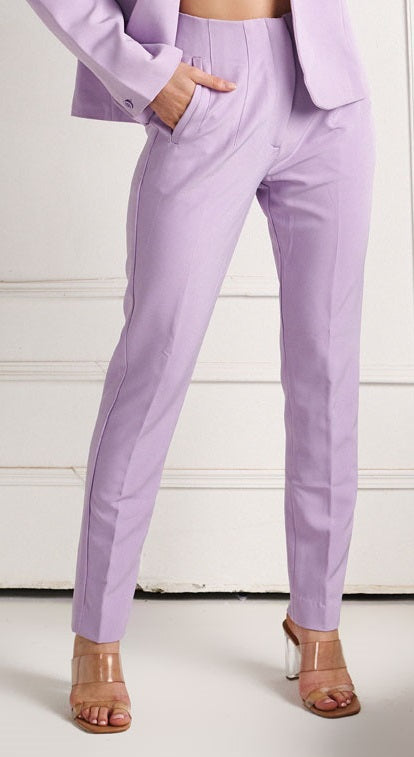 High Waist Pleated Trouser