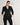 Tailored Double Breasted 6 Golden Buttoned Black Blazer for Women - Delan