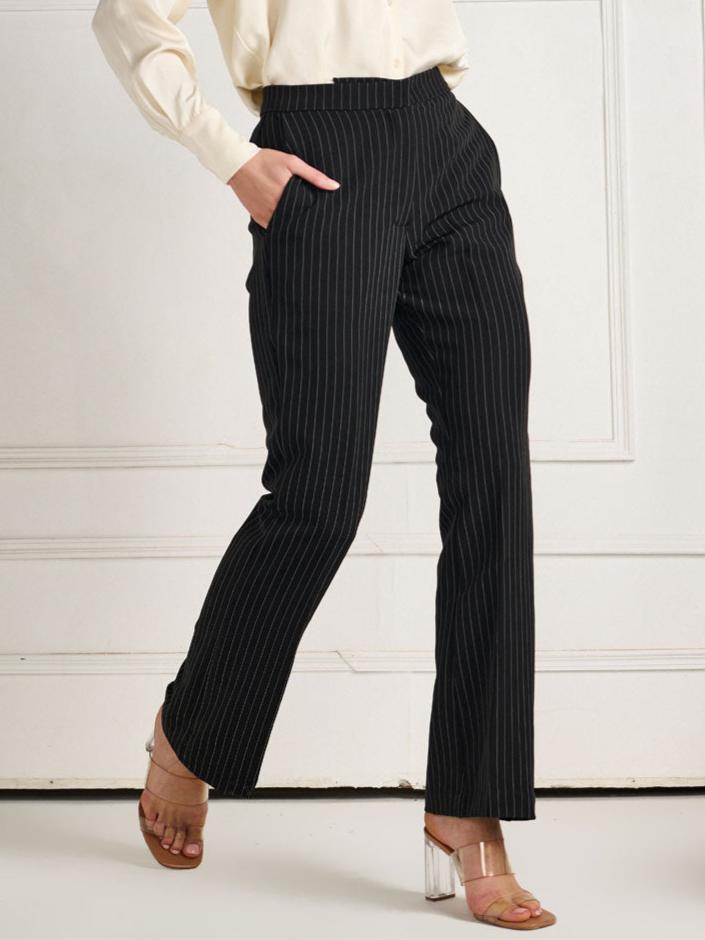 Tailored Striped Bootcut Trouser